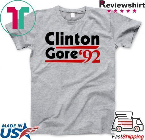 Clinton Gore ’92 Democratic Election Vintage Political Gift T-Shirts