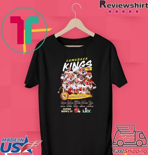 Comeback Kings Chiefs Kingdom Super Bowl IV Kansas City Chiefs Gift T-Shirt