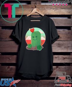 Cute Heart Cactus Gift T-Shirt