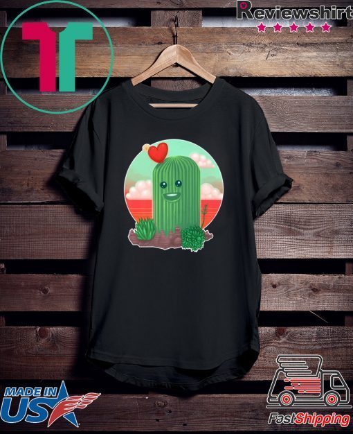 Cute Heart Cactus Gift T-Shirt