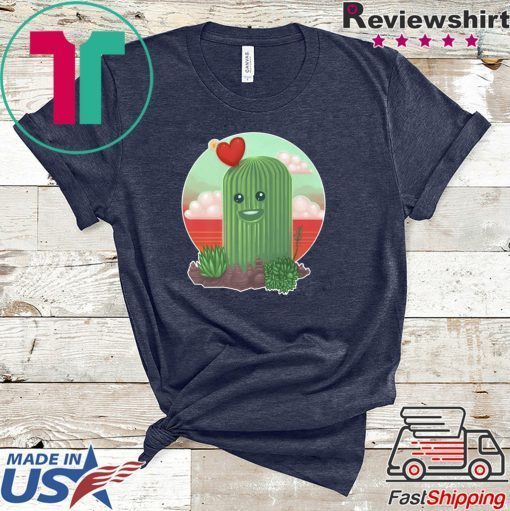 Cute Heart Cactus Gift T-Shirt