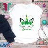 Cute Unicorn Face Patrick’s Day Shamrocks 7th BD Gift T-Shirt