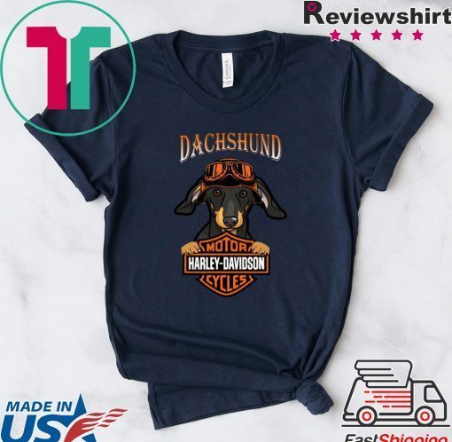 Dachshund motor harley davidson cycles Gift T-Shirt