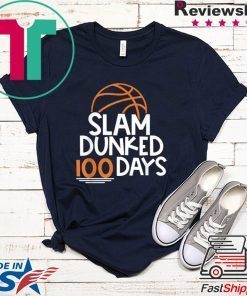 Dunked 100 Days Boys 100th School Basketball Gift T-Shirts