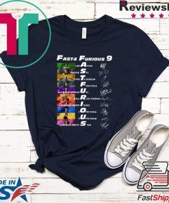 Fast And Furious 9 Ludacris Vin Diesel Tyrese Gibson Finn Cole Nathalie Emmanuel Signatures Gift T-Shirts