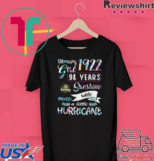 February 1922 Girl 98 Years Old Gift T-Shirts