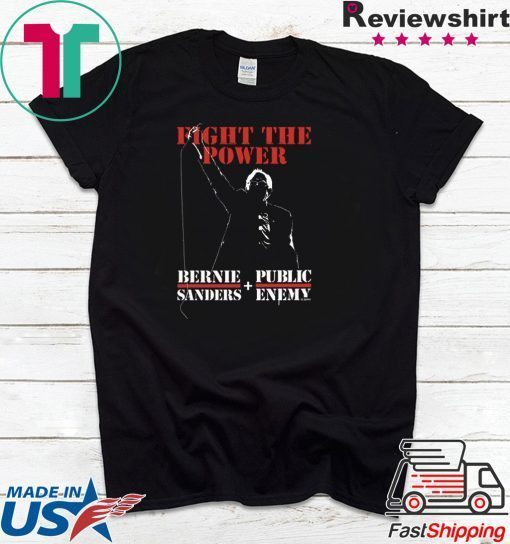 Fight The Power Bernie Sanders Public Enemy Gift T-Shirt