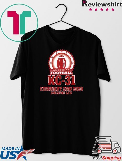 Football Bowl Game Super Final Score KC-31 the winner 2020 Gift T-Shirts