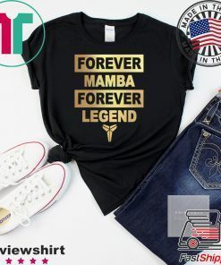 Forever Mamba Forever Legend Kobe Bryant Mamba Black Official T-Shirts