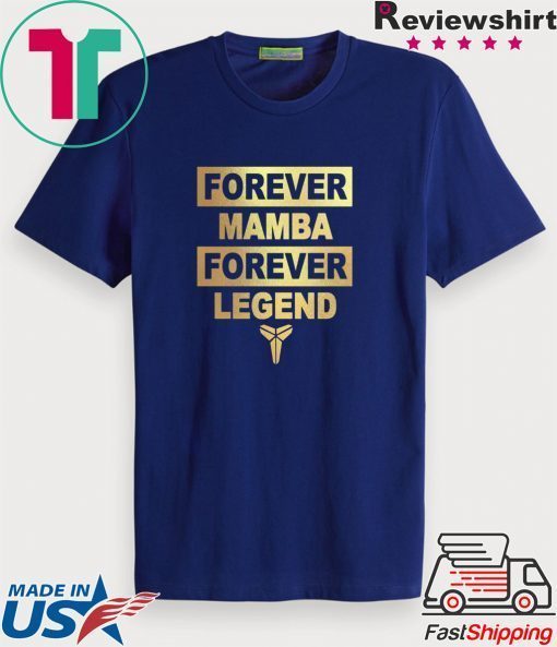 Forever Mamba Forever Legend Kobe Bryant Mamba Black Official T-Shirts