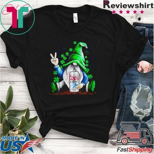 Gnomes Lucky Hug Coors light St Patricks Day Gift T-Shirt