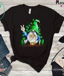 Gnomes Lucky Hug Pabst High Life St Patricks Day Gift T-Shirt