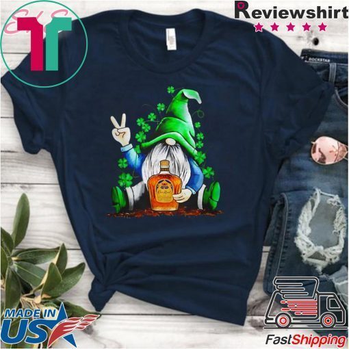 Gnomes lucky hug Crown Royal St Patricks day Gift T-Shirt