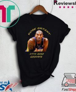 Goodbey Kobe 1978-2020 Black Mamba Official T-Shirts