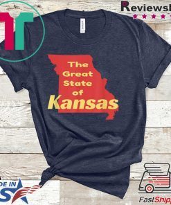 Great State of Kansas Novelty Gift T-Shirt