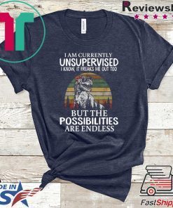 I Am Currently Unsupervised I Know It Freaks Me Out Too But The Possibilities Are Endless Gift T-Shirts