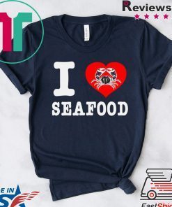 I heart Crab Seafood Oysters Mussels Man Gift T-Shirts