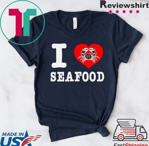 I heart Crab Seafood Oysters Mussels Man Gift T-Shirts