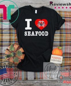 I heart Crab Seafood Oysters Mussels Man Gift T-Shirts