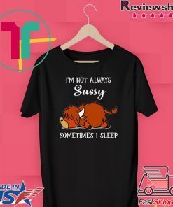 I’m Not Always Sassy Sometimes I Sleep Gift T-Shirt
