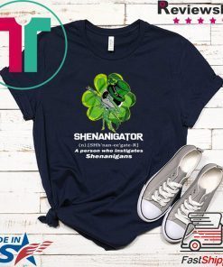 Jack Skeleton St Patrick’s Day Shenanigator A Person Who Instigates Shenanigans Gift T-Shirt