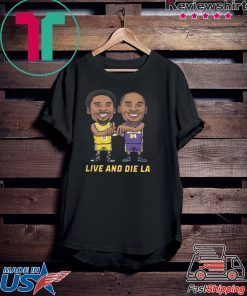 KOBE BRYANT LIVE AND DIE LA T-SHIRT NBA LOS ANGELES LAKERS Gift T-Shirts