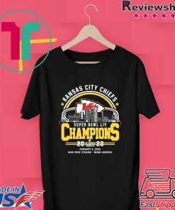 Kansas City Chiefs City Super Bowl Liv Champions 2020 Official T-Shirts