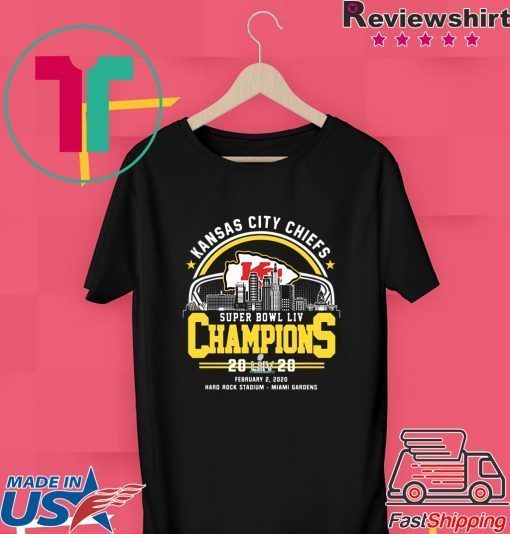 Kansas City Chiefs City Super Bowl Liv Champions 2020 Official T-Shirts