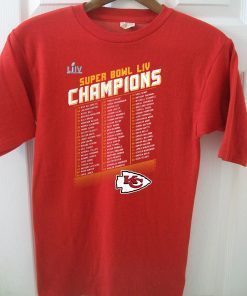 Kansas City Chiefs NFL Pro Line by Fanatics Branded Red Super Bowl LIV Champions T-Shirt