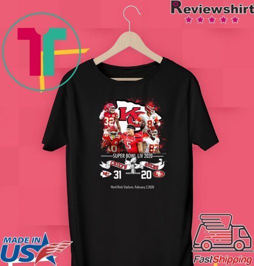 Kansas City Chiefs NFL Super Bowl Liv 2020 Vs San Francisco 49ers Gift T-Shirts