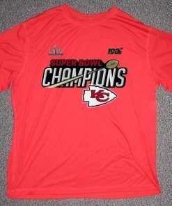 Kansas City Chiefs Super Bowl LIV Champions Trophy Gift T-Shirts