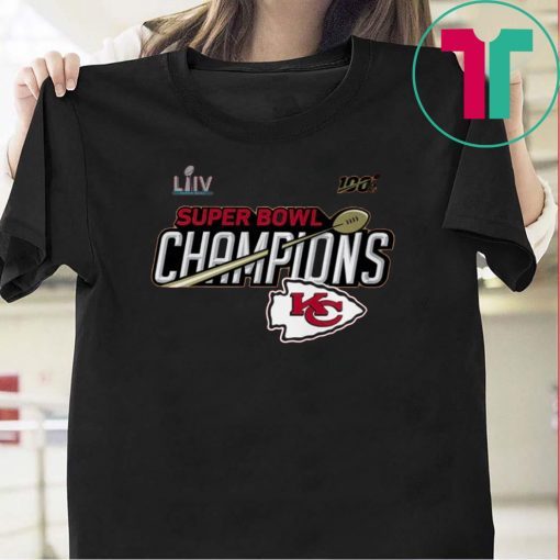 Kansas City Chiefs Super Bowl LIV Champions Trophy Gift T-Shirts