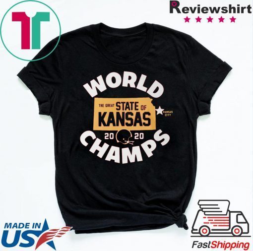 Kansas World Champs The Great State Of Kansas 2020 Gift T-Shirt