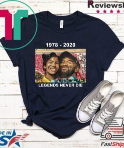 Kobe Bryant 1978 2020 Rest In Peace Legends Never Die Official T-Shirts