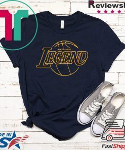 Legend Basketball Rest in Peace RIP (1978-2020) Official T-Shirts