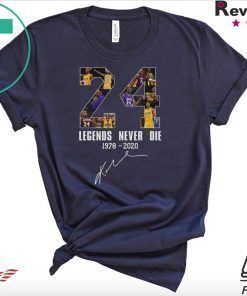 Legends Never Die Kobe Bryant 24 Signature Official T-Shirts