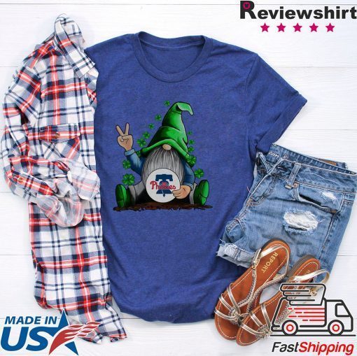 MLB Gnomes Lucky Hug Philadelphia Phillies baseball Gift T-Shirt