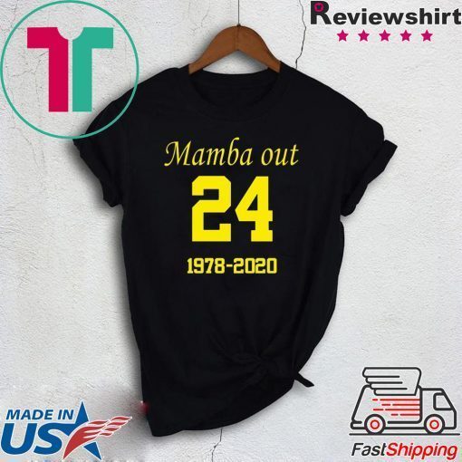 Mamba Out RIP Basketball Los Angeles Official T-Shirts