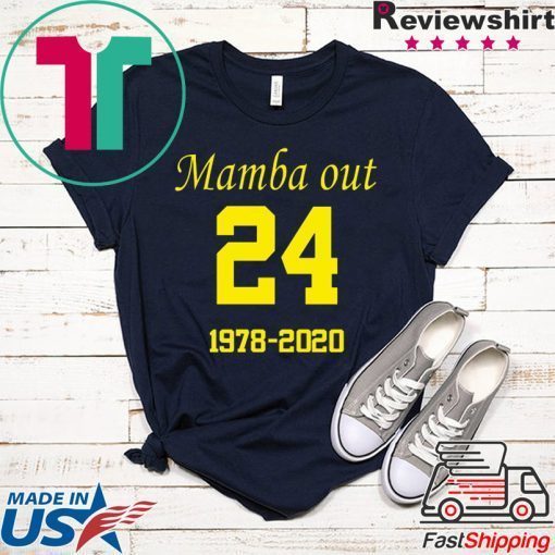 Mamba Out RIP Basketball Los Angeles Official T-Shirts