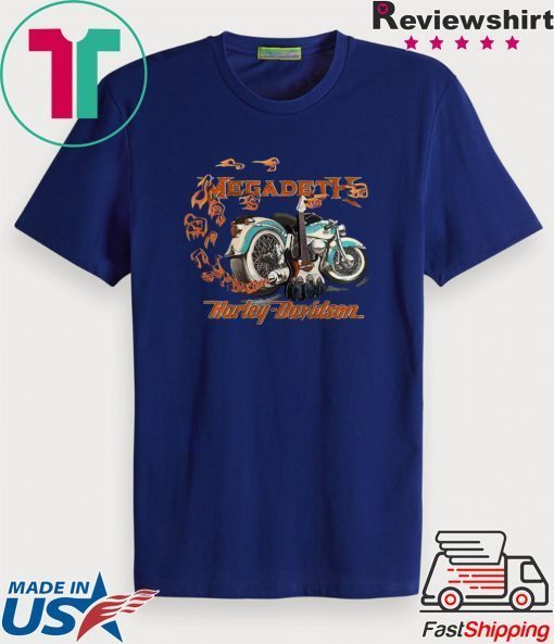 Motor Megadeth Harley Davidson Tee Shirts