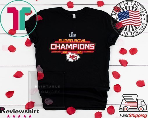 NFL Pro Line by Fanatics Branded Heather Charcoal Kansas City Chiefs Super Bowl LIV Official T-Shirt