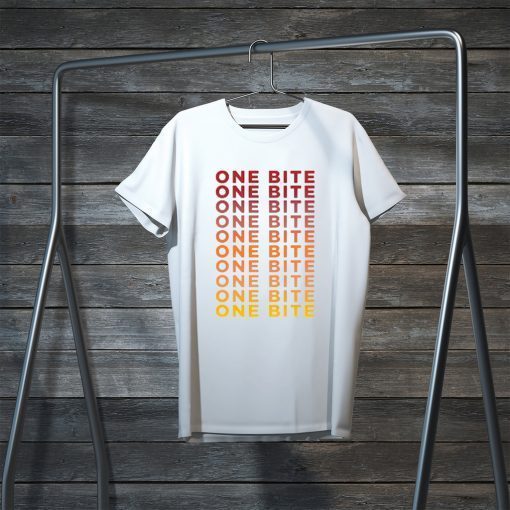 One Bite Gradient Cropped Gift T-Shirt