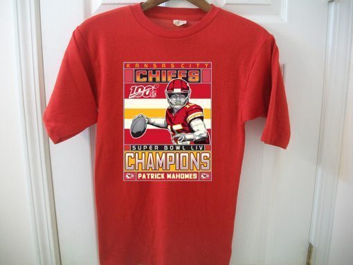 Patrick Mahomes Kansas City Chiefs Super Bowl LIV Champions Gift T-Shirts