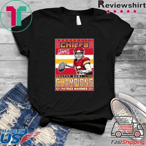 Patrick Mahomes Kansas City Chiefs Super Bowl LIV Champions Gift T-Shirts