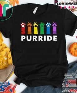 Paws Cat Purride LGBT Gift T-Shirts