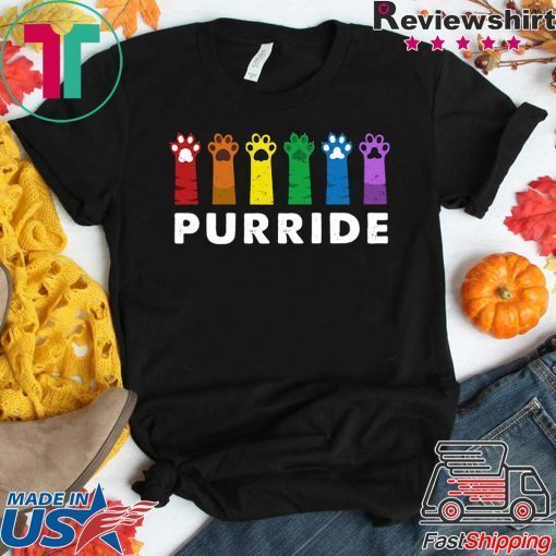 Paws Cat Purride LGBT Gift T-Shirts