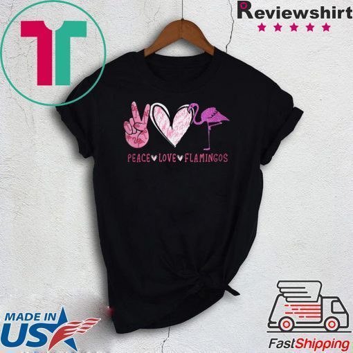 Peace love flamingos Gift T-Shirt0