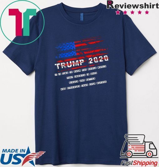 President Trump 2020 election Vintage Rugged Flag Gift Tee Shirts