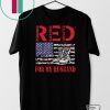 RED Friday For My Husband Army Military Wife US Flag Veteran Gift T-Shirt