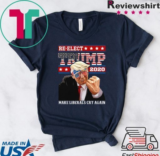 Re elect Trump 2020 Make Liberals Cry Again Gift T-Shirt